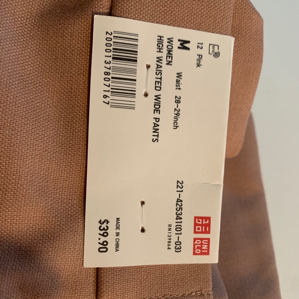 High waisted, pleated wide leg rose dress pant